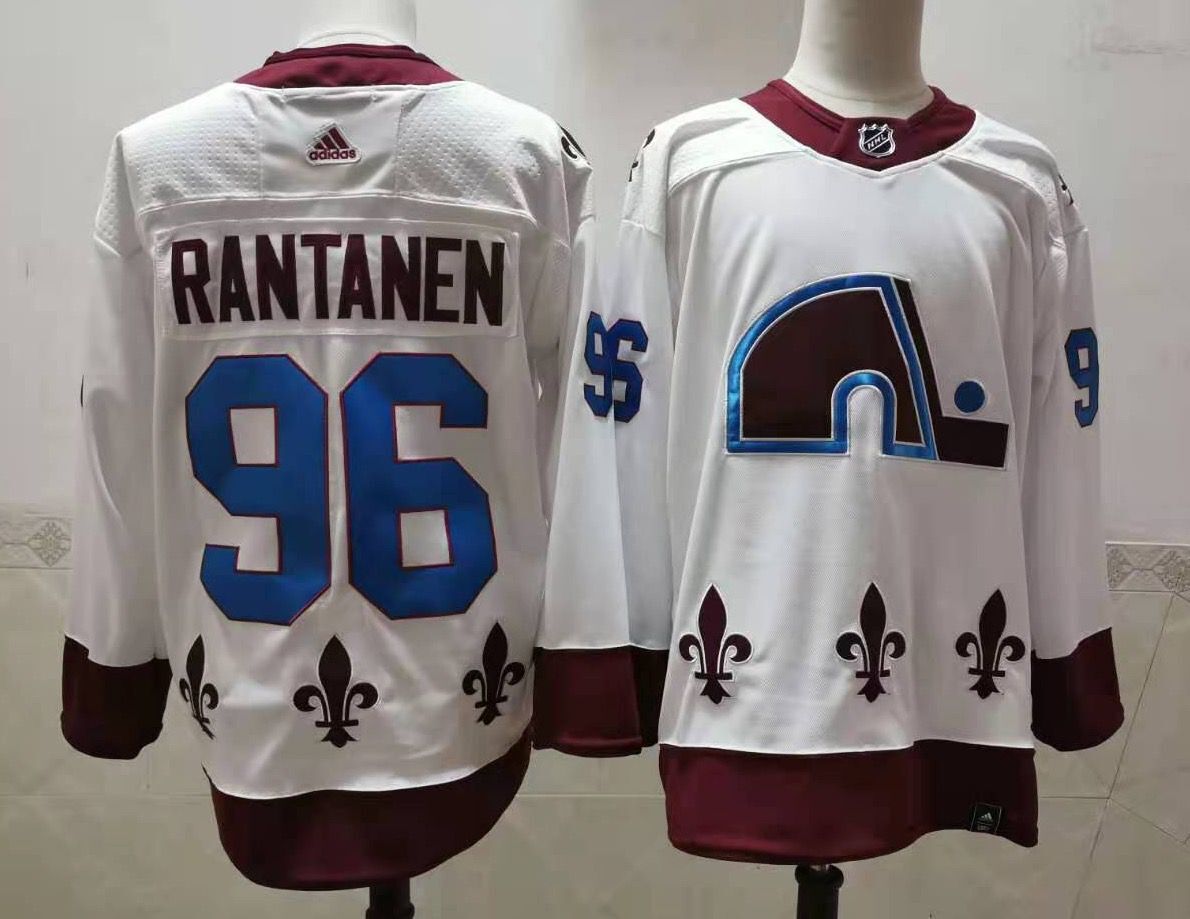 Men Colorado Avalanche #96 Rantanen White Authentic Stitched 2020 Adidias NHL Jersey->colorado avalanche->NHL Jersey